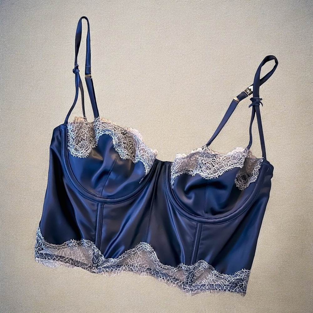 Victorias Secret Satin and Lace Bustier